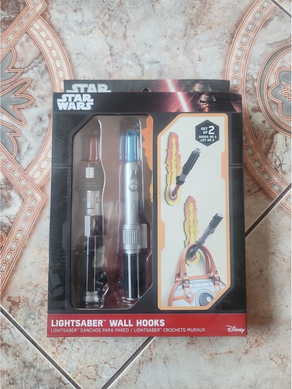 Disney Star Wars Lightsaber Wall Hooks. New